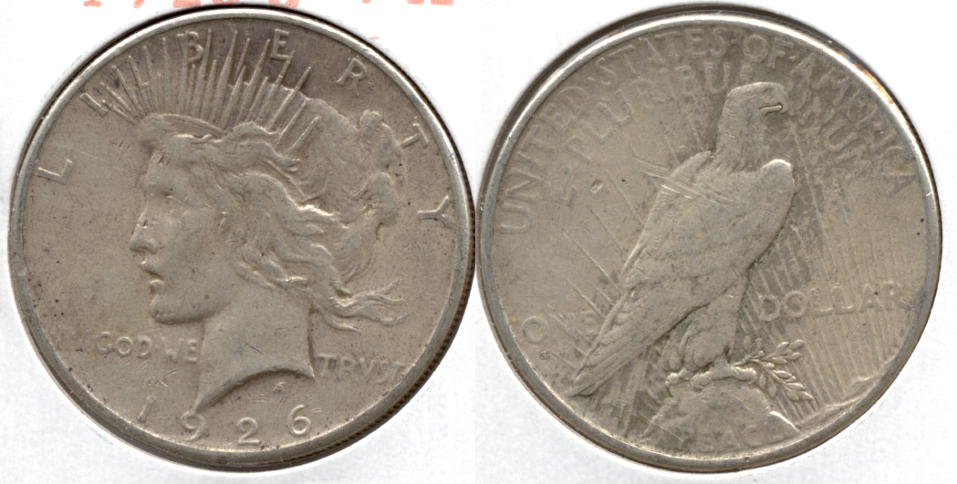 1926-S Peace Silver Dollar Fine-12 k