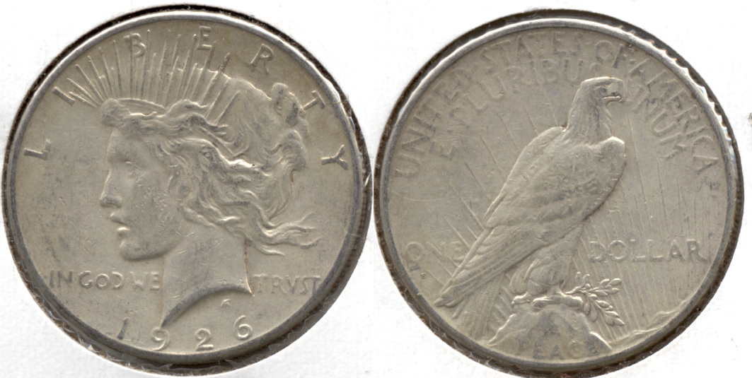 1926-S Peace Silver Dollar Fine-12 z