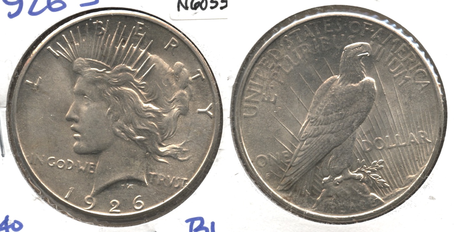 1926-S Peace Silver Dollar MS-60 #f