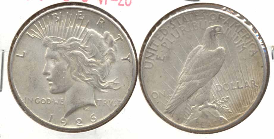 1926-S Peace Silver Dollar VF-20 b
