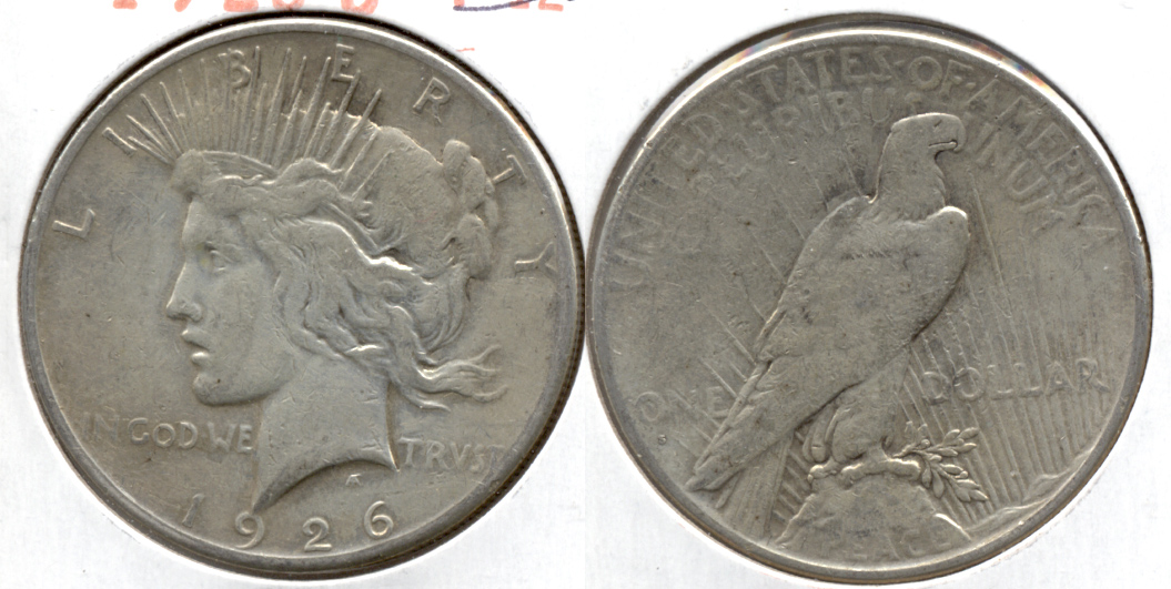1926-S Peace Silver Dollar VG-8