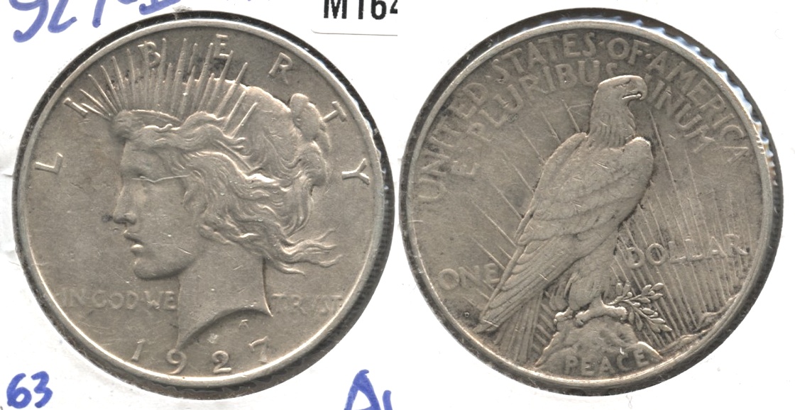  1927-D Peace Silver Dollar AU-50 #b
