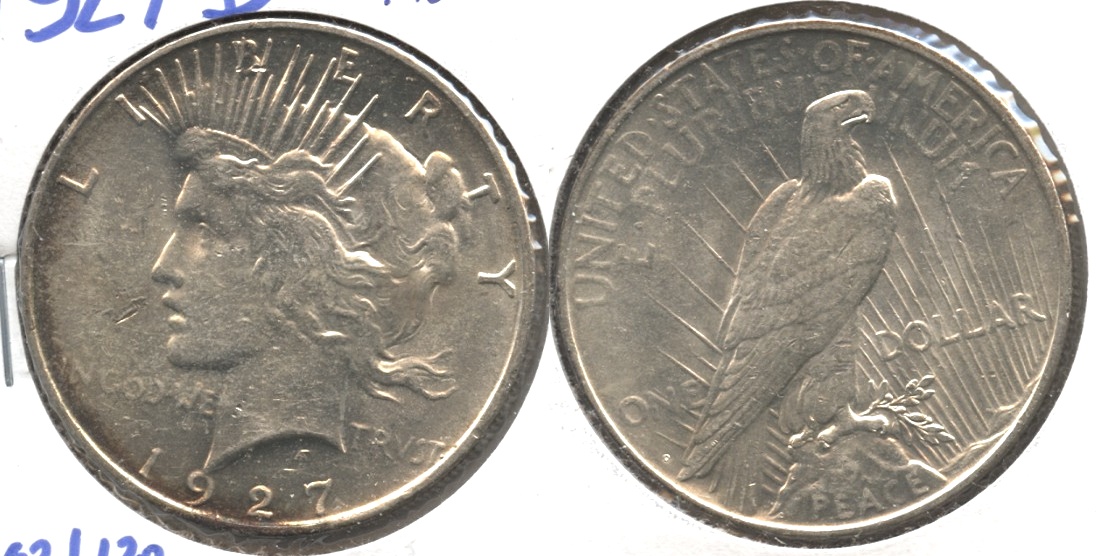 1927-D Peace Silver Dollar AU-55