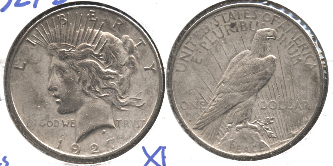 1927-D Peace Silver Dollar EF-40 Cleaned #c