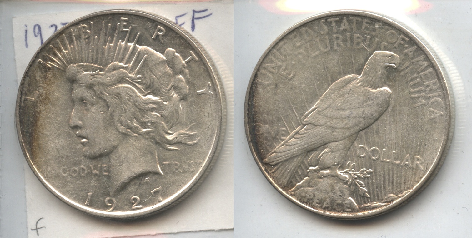 1927-D Peace Silver Dollar EF-40 #f
