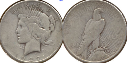 1927-D Peace Silver Dollar Good-4