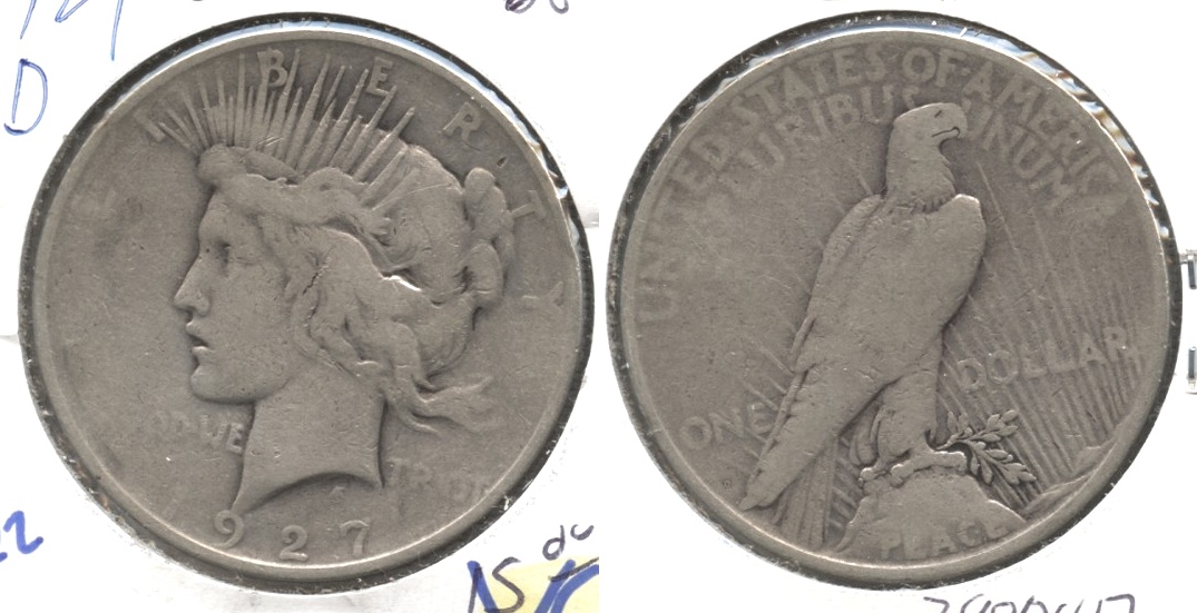 1927-D Peace Silver Dollar Good-4 #a