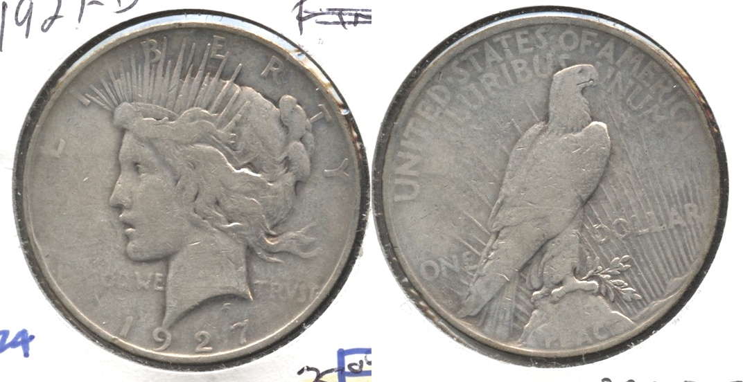 1927-D Peace Silver Dollar VG-8 #b