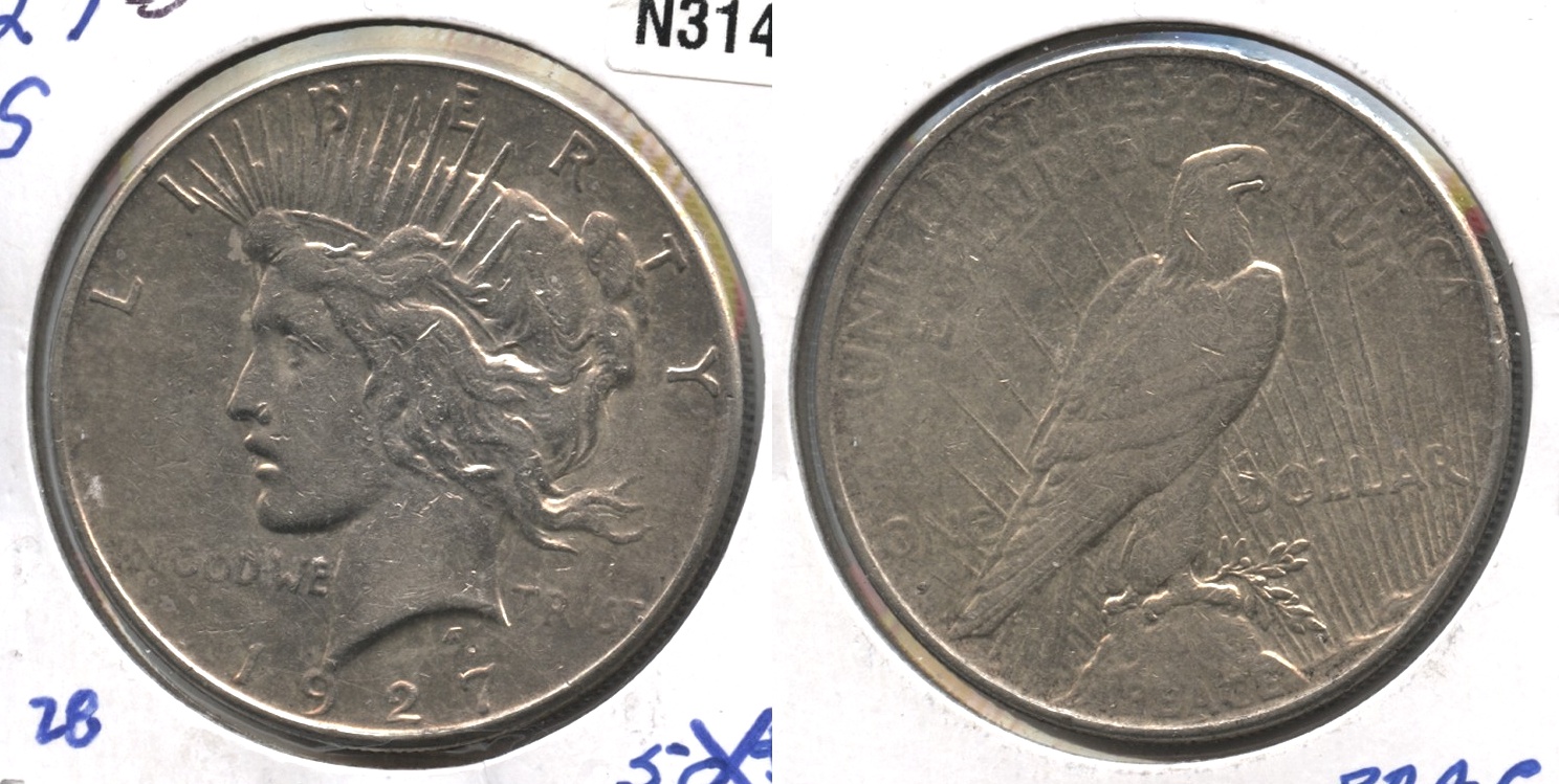 1927-S Peace Silver Dollar EF-40 #c