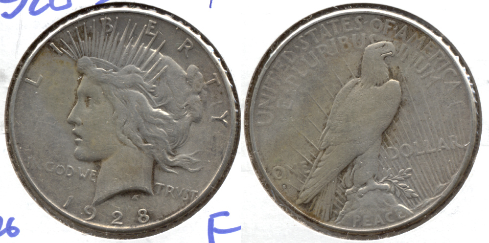 1928-S Peace Silver Dollar F-12 l