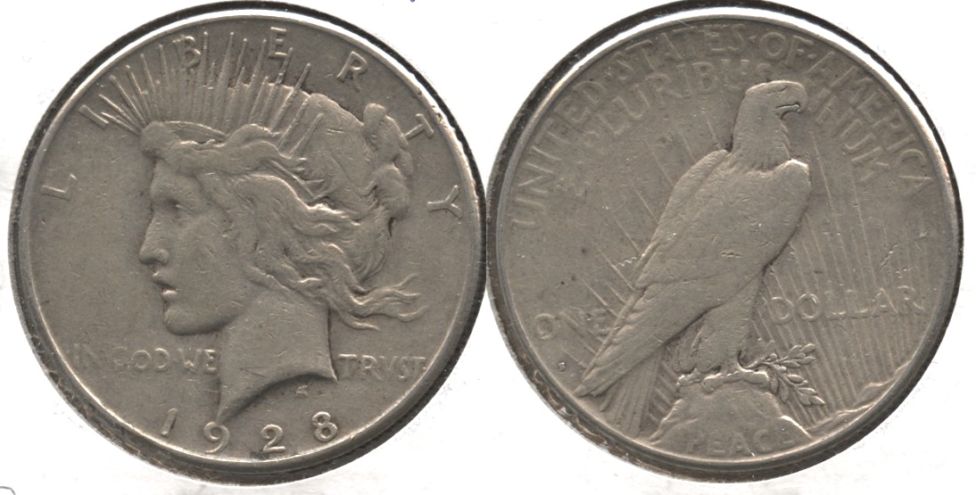 1928-S Peace Silver Dollar F-12 #n