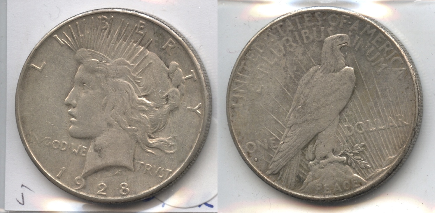 1928-S Peace Silver Dollar VF-20 #j