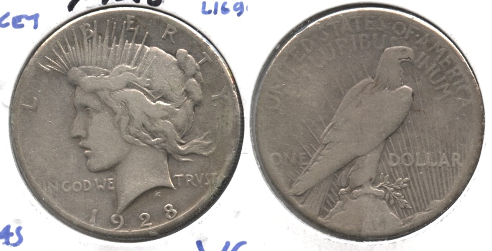 1928 Peace Silver Dollar VG-8