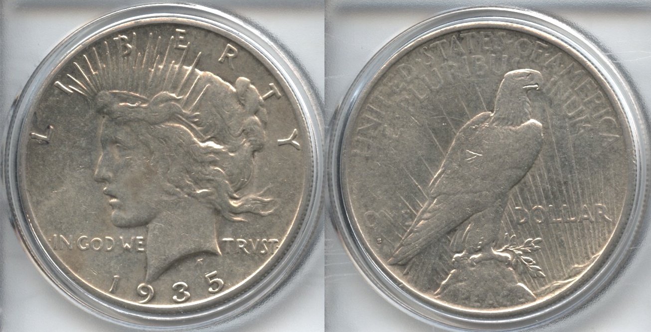 1935-S Peace Silver Dollar EF-40 #a