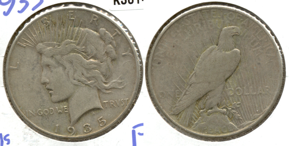 1935 Peace Silver Dollar Fine-12
