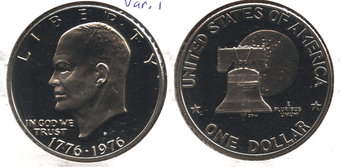 1976-S Type 1 Eisenhower Dollar Clad Proof