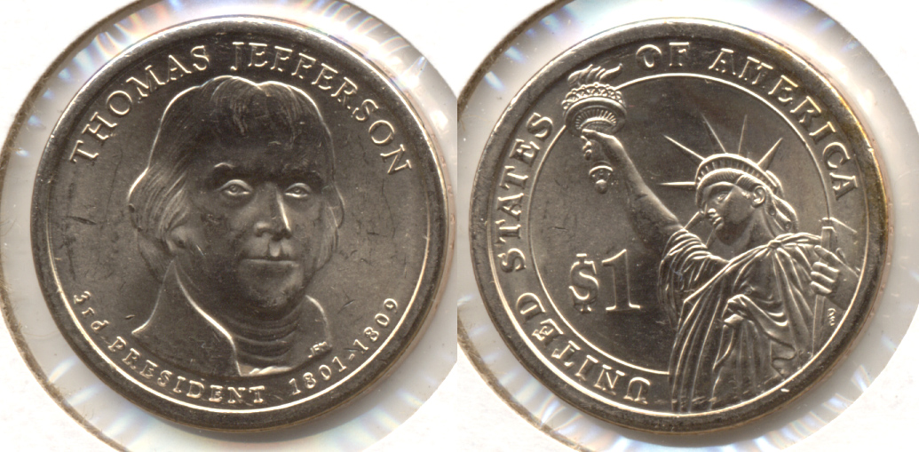 2007 Thomas Jefferson Presidential Dollar Mint State