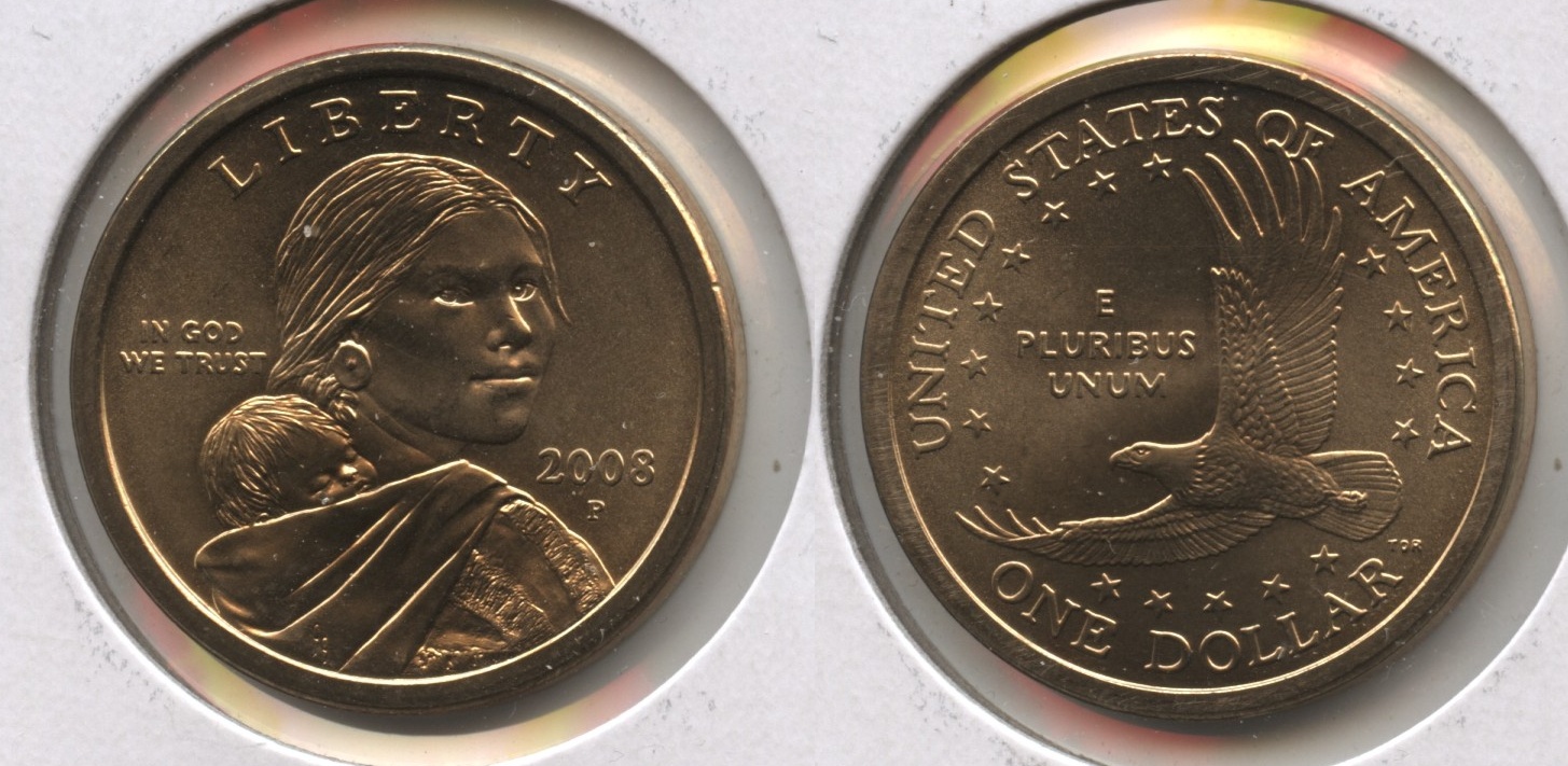 2008-D Sacagawea Dollar Mint Set Satin Finish