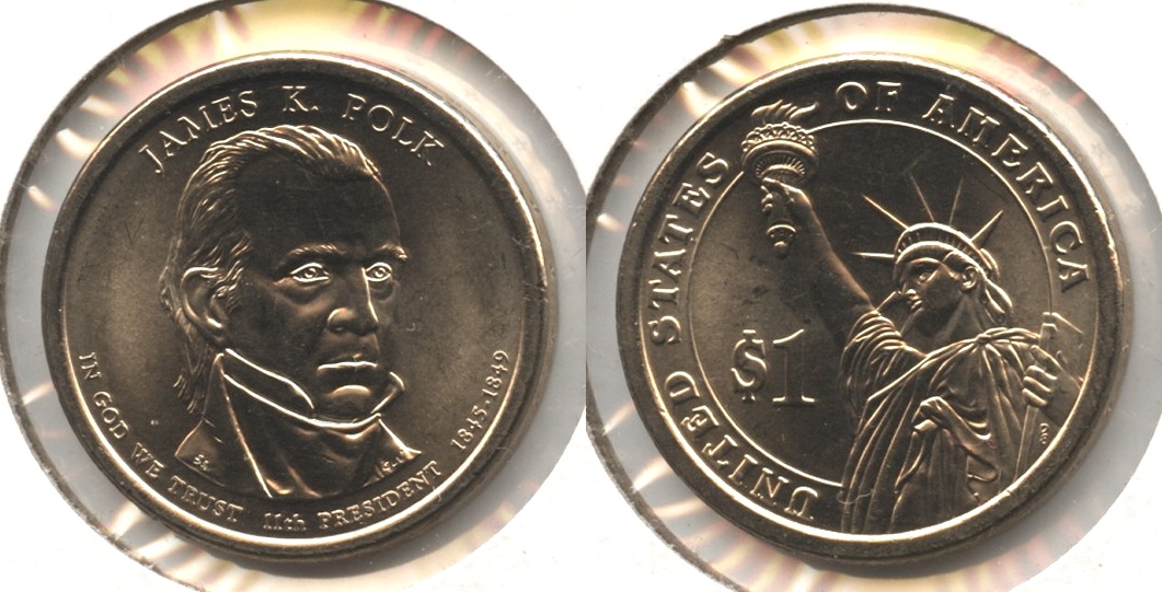 2009 James K. Polk Presidential Dollar Mint State