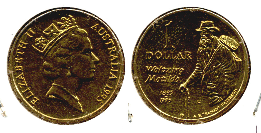 1995 Australia 1 Dollar MS-60