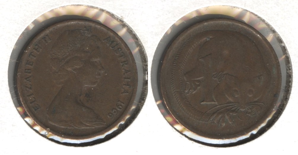 1966 Australia 1 Cent EF-40