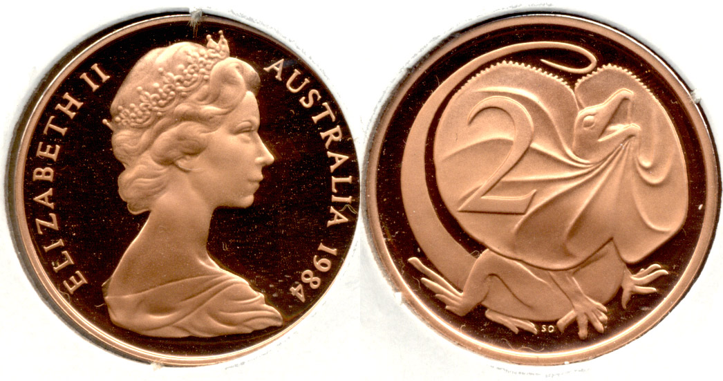 1984 Australia 2 Cents Proof