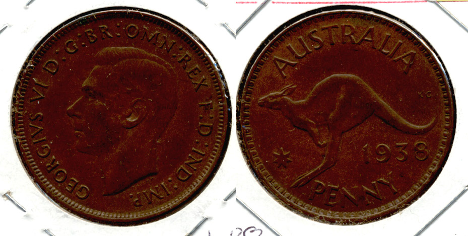 1938 Australia 1 Penny EF-40