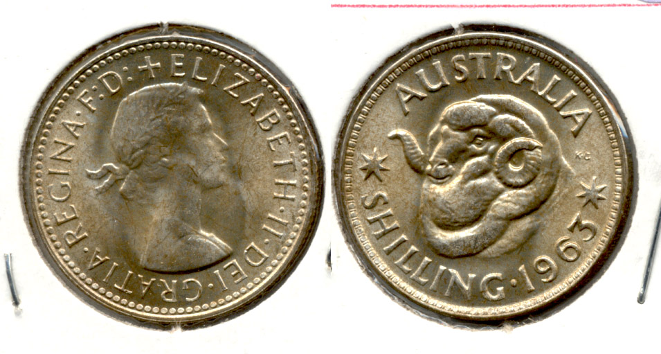 1963 Australia Shilling MS-60
