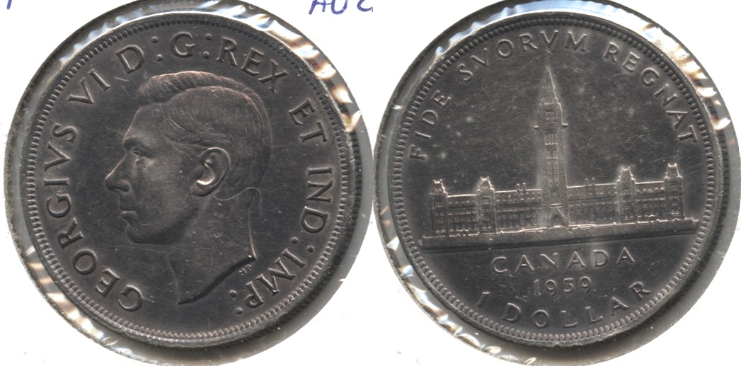 1939 Canada 1 Dollar AU-50