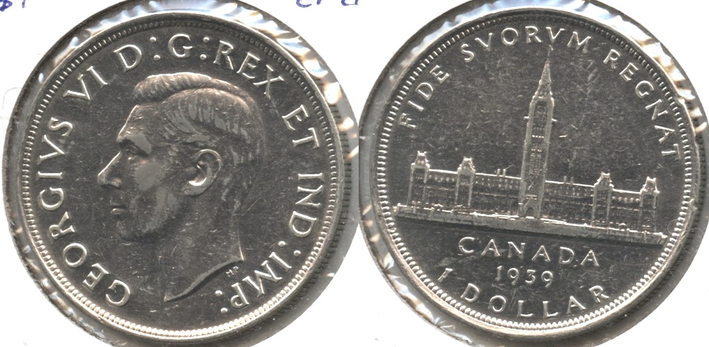1939 Canada 1 Dollar EF-40