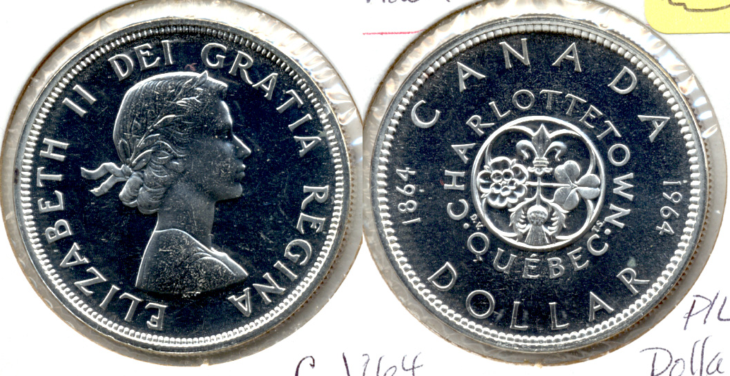 1964 Charlottetown Canada 1 Dollar ProofLike