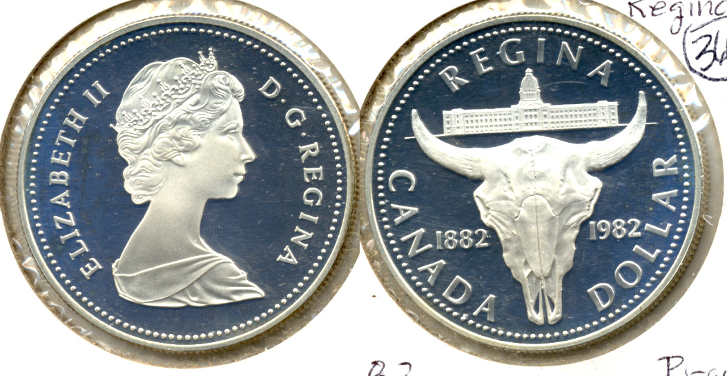 1982 Regina Canada 1 Dollar Proof
