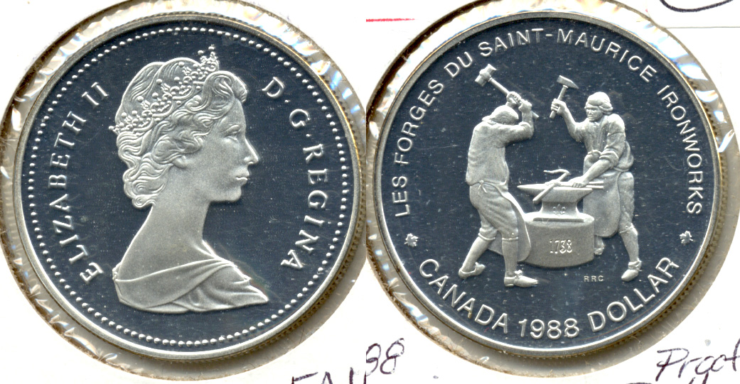 1988 Ironworks Canada 1 Dollar Proof