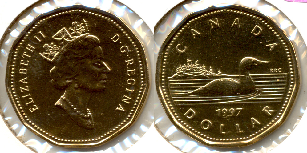 1997 Loon Canada 1 Dollar Prooflike