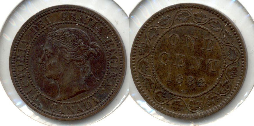 1882-H Canada 1 Cent EF-40