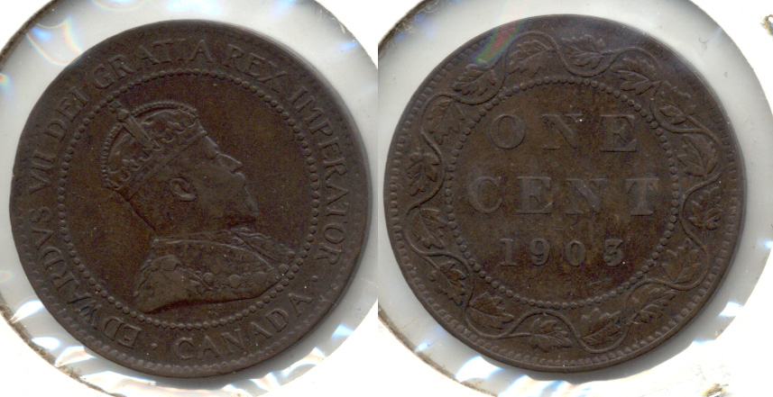 1903 Canada 1 Cent VF-30