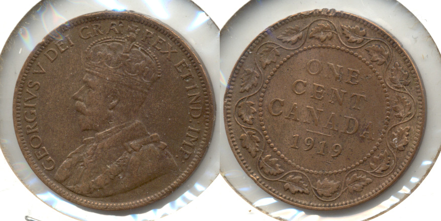 1919 Canada 1 Cent VF-20