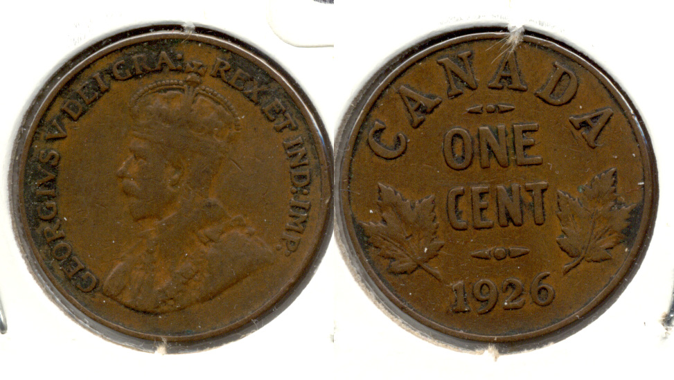 1926 Canada 1 Cent VG-8