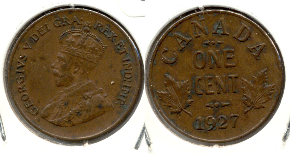 1927 Canada 1 Cent EF-40