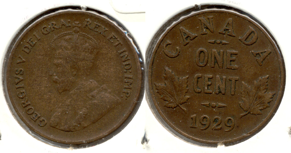 1929 Canada 1 Cent VG-8