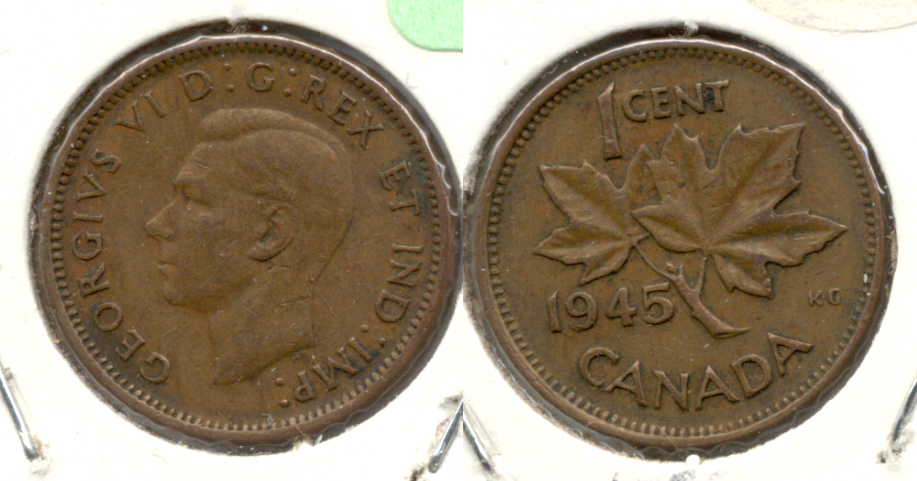 1945 Canada 1 Cent Fine-12