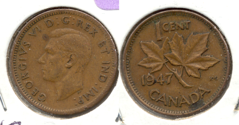 1947 Canada 1 Cent Fine-12