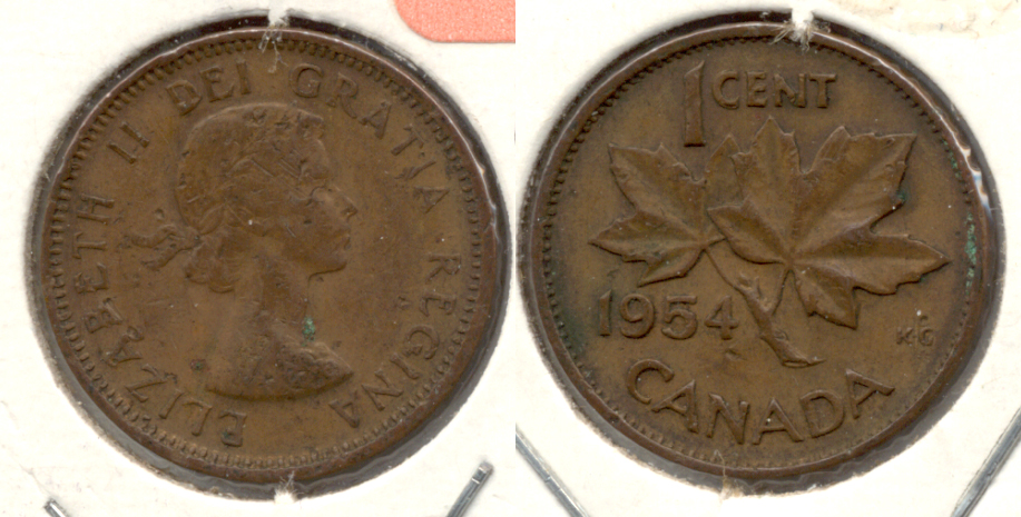 1954 Canada 1 Cent Fine-12