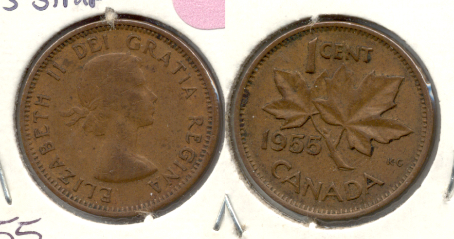 1955 Canada 1 Cent Fine-12
