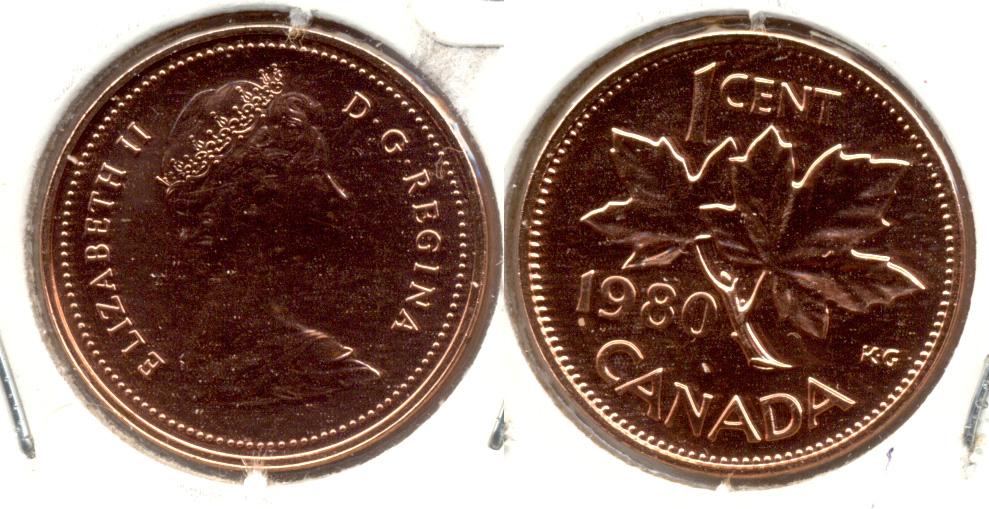 1980 Canada 1 Cent Prooflike