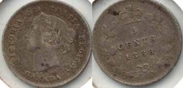 1888 Canada 5 Cents VF-20
