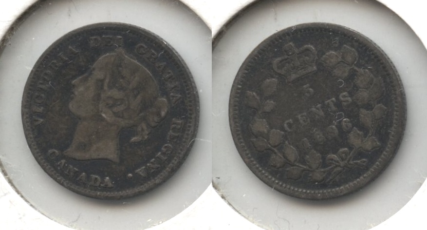 1896 Canada 5 Cents Fine-12