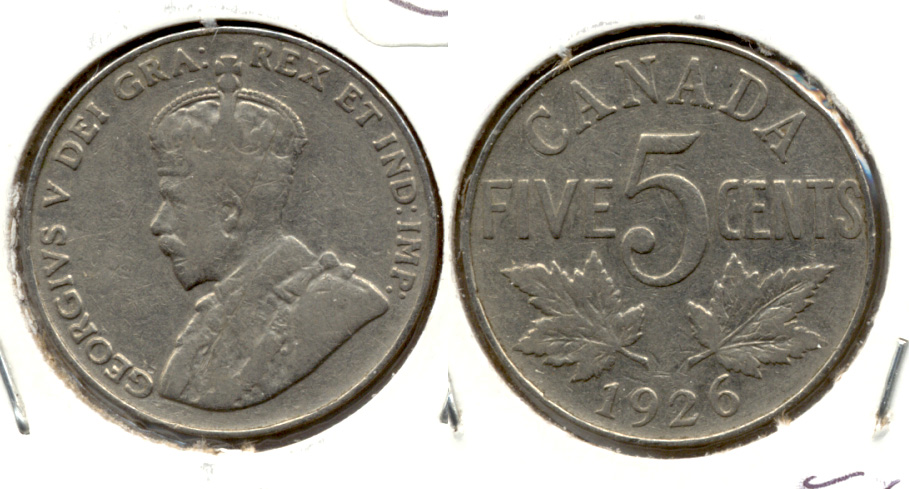 1926 Canada Nickel VG-8