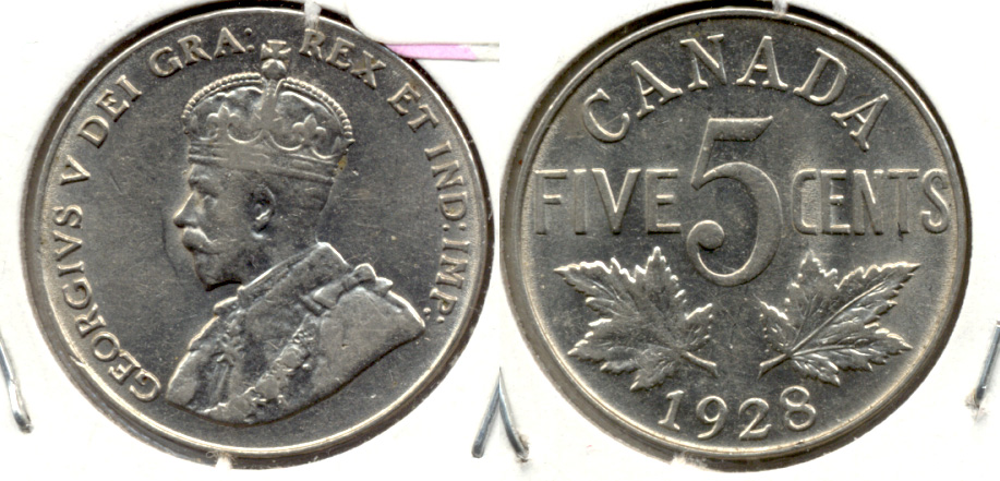 1928 Canada Nickel EF-40