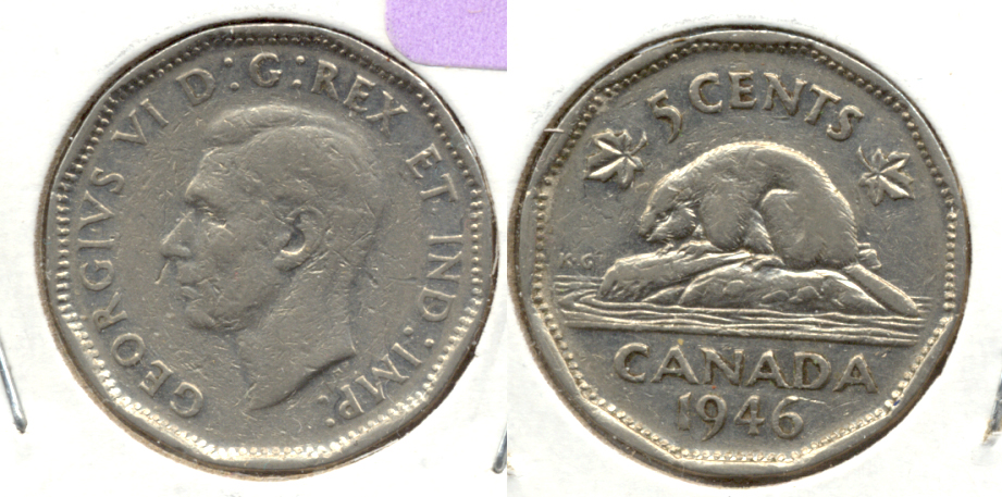 1946 Canada Nickel VG-8